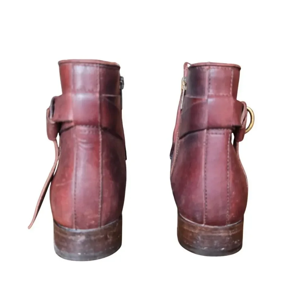 Frye Womens Redwood Leather Melissa Knotted Ankle Boots 8.5B Italian Western